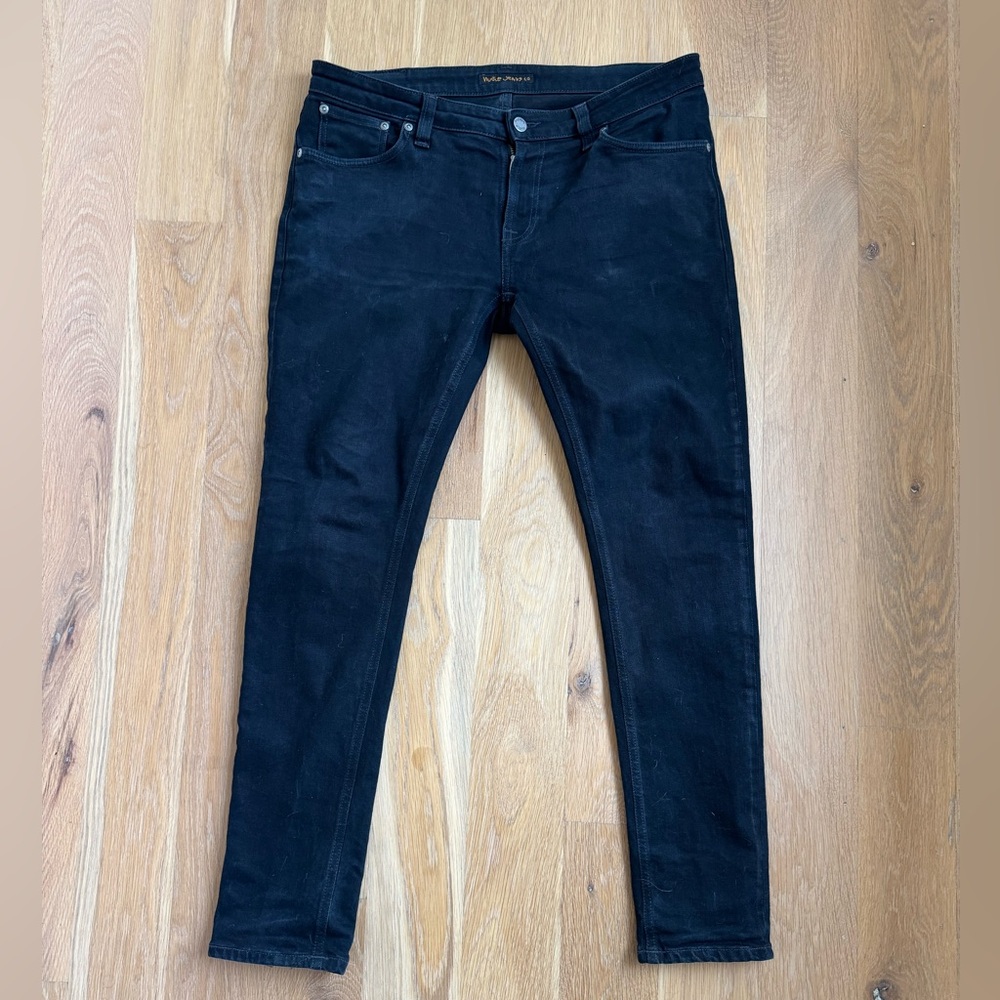 Skinny Lin NUDIE JEAN CO.  34 x 30, Black Black
